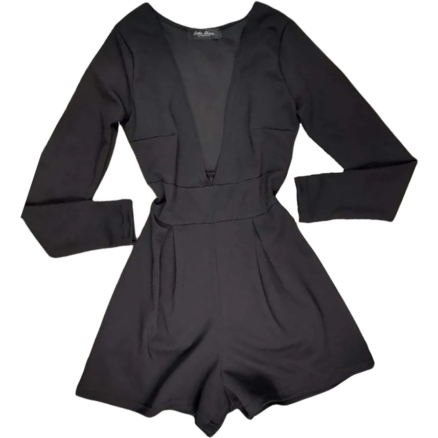 V Neck Long Sleeve Jumpsuit